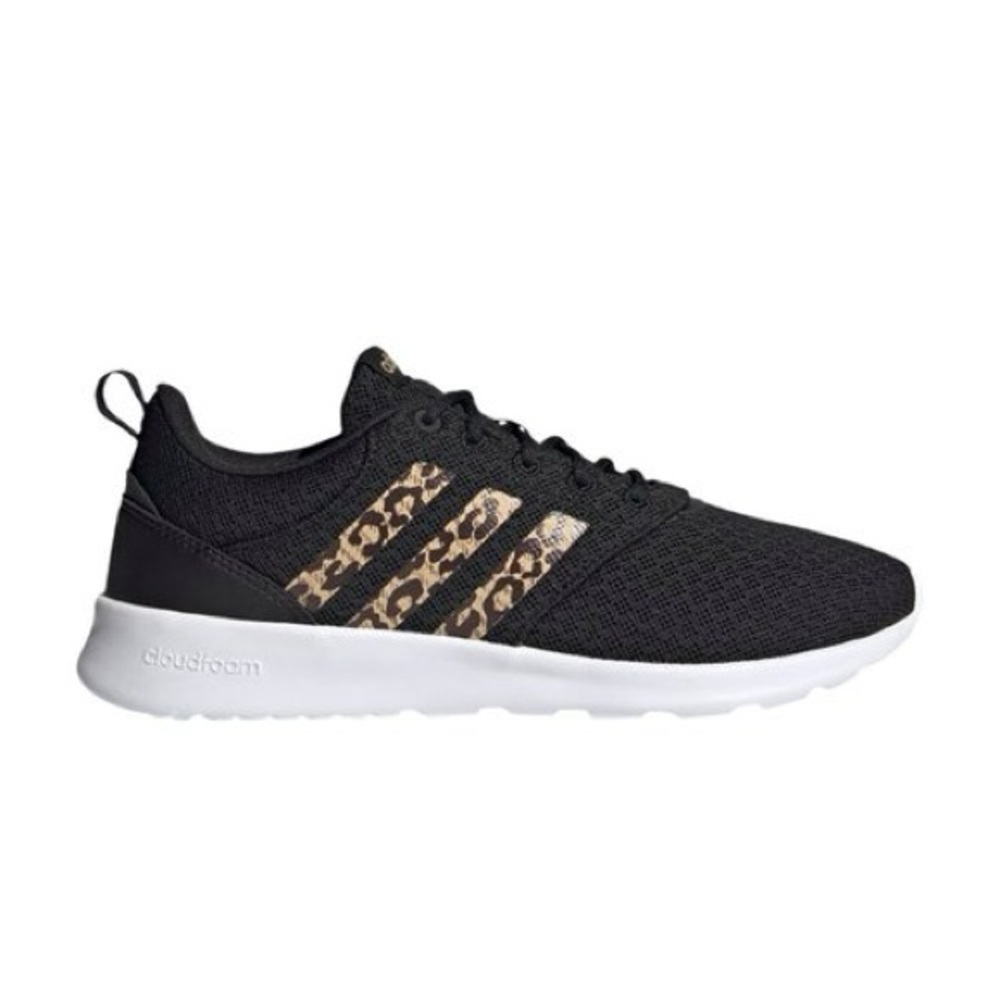 Adidas Women's QT Racer 2.0 Shoes Black/Leopard